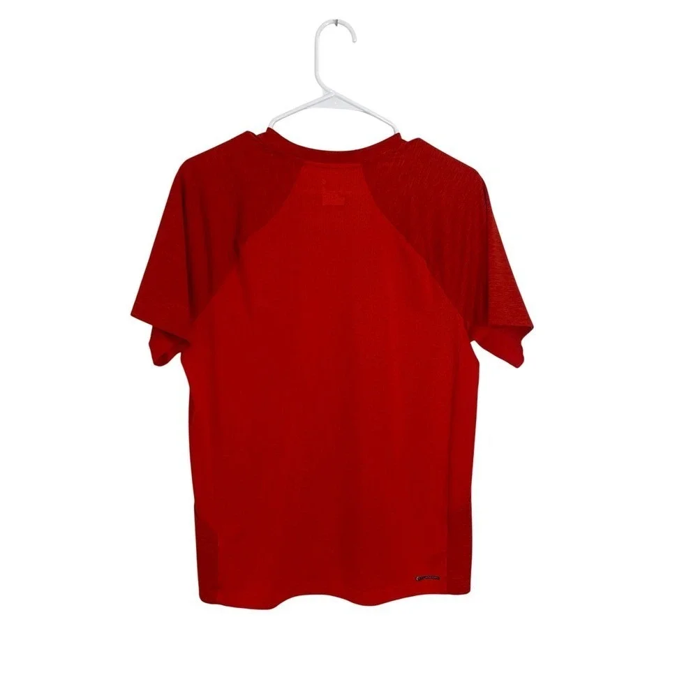 The North Face Mens Medium Burnt Orange Short Sleeve FlashDry‎ Athletic T-Shirt